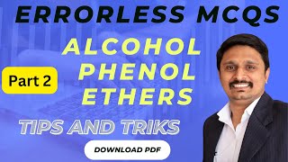 Most important Errorless MCQs  Alcohol Phenol and Ether [upl. by Sigismundo208]