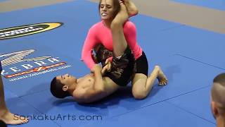 Mixed NoGi Grappling Erin Blanchfield Submission by Choke GQ 2012 [upl. by Wistrup399]