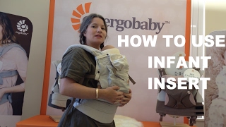 How Do I Use Infant Insert with Original Baby Carrier  Ergobaby [upl. by Atinahs895]