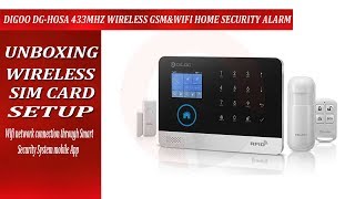 Digoo DG Hosa Setup 433MHz Wireless GSMampWIFI DIY Smart Home Security Alarm Systems [upl. by Aillicec]