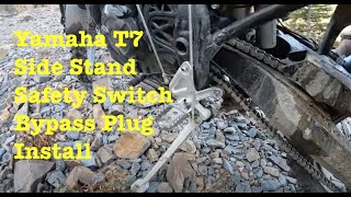 Yamaha T7 Side Stand Safety Switch Bypass Plug Install [upl. by Harbird]