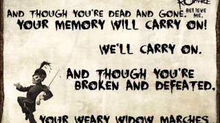 Welcome To The Black Parade  My Chemical Romance Lyrics [upl. by Bolme]