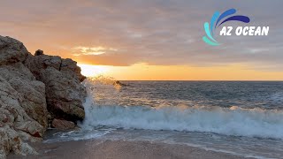 Relaxing piano and calming Ocean Waves 🌄 Instant relief of stress anxiety and depression  AZ Ocean [upl. by Bergmans]