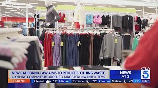 New California law mandates fashion industry to take old clothes back for free [upl. by Kciredor]