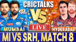 Live MI Vs SRH Match 8 Hyderabad  IPL Live Scores amp Commentary  IPL 2024  3 Overs [upl. by Anire963]