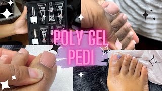 DIY Polygel Toes  Poly Gel From Modelones Watch Me Work [upl. by Wyly]