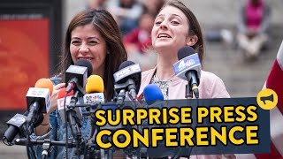 Surprise Press Conference Prank [upl. by Lillian]