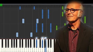 Ludovico Einaudi  Andare  Piano Tutorial  Synthesia [upl. by Anaibib]