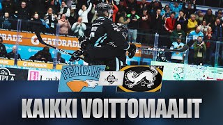 Kaikki voittomaalit Pelicans–Kärpät 4–1  Playoffs 2024 [upl. by Suisyola360]