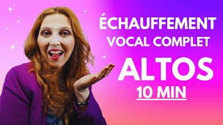 Échauffement vocal complet pour ALTOS 10 minutes [upl. by Monika]