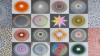 The Ultimate Spirograph Compilation 16 Stunning Designs in One Epic Video ｜ by HY [upl. by Livesay]