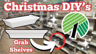 Magical Dollar Tree Christmas DIYsGrab Wall Shelves [upl. by Cordelia]