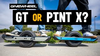 Onewheel GT vs Onewheel Pint X  Which Onewheel Should You Get [upl. by Karlens]