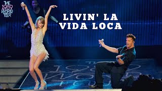 Taylor Swift amp Ricky Martin  Livin la Vida Loca Live on The 1989 World Tour [upl. by Erbma889]