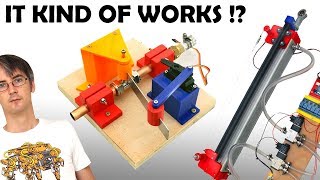 Testing Proportional Control of Pneumatic Cylinders  James Bruton [upl. by Farika]