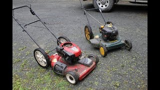 Fixing and Starting Two Free Lawnmowers [upl. by Leo]