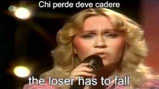 ABBAThe Winner Takes It All Live 1980  Lyrics  traduzione avi [upl. by Normak]