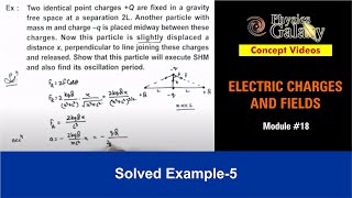 Class 12 Physics  Electrostatics  18 Solved Example5 on Electrostatics  For JEE amp NEET [upl. by Garlaand]