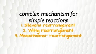 Complex mechanism for simple reactions  effect of Baldwins rule part 2 [upl. by Wehner]