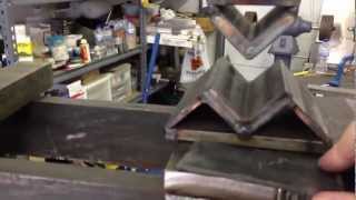 Hydraulic Press Bending Steel [upl. by Matlick907]