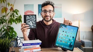 My Favourite Tech for Reading Books  Kindle vs iPad vs Books vs Audiobooks [upl. by Brechtel]