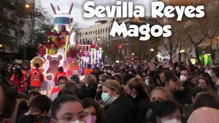 Cabalgata de Reyes MAGOS in Seville Spain 🇪🇸 3 Kings Day Parade [upl. by Arytas]