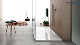 SanSwiss  LIVADA W20 Shower tray installation video [upl. by Hulda290]