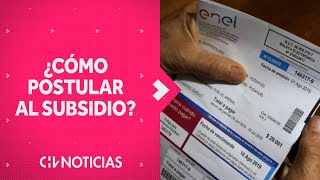 SUBSIDIO DE LUZ Estos son los requisitos que debes cumplir si postularás al descuento en la cuenta [upl. by Roda189]