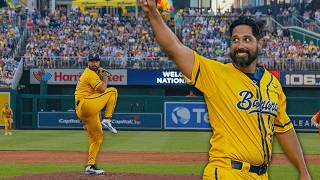 Gio Gonzalez Returns to Nationals Park as a Savannah Banana [upl. by Arimak917]