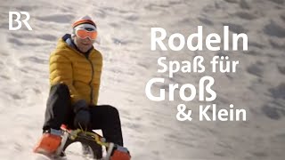 Rodeln Spaß im Schnee für Groß und Klein  freizeit  Doku  BR [upl. by Laszlo]