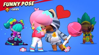 Top 100 Funny Pose of Brawler Brawl Stars [upl. by Nerha]