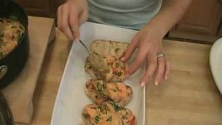 Creamy Shrimp Bruschetta Recipe by Laura Vitale [upl. by Eitsym98]