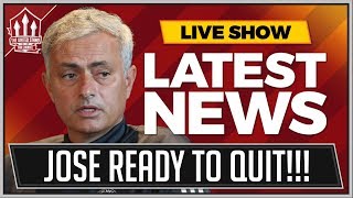 Fears JOSE MOURINHO Will QUIT MANCHESTER UNITED MAN UTD NEWS [upl. by Malsi533]