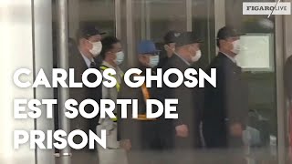 Carlos Ghosn  les images de sa sortie de prison [upl. by Aikit]