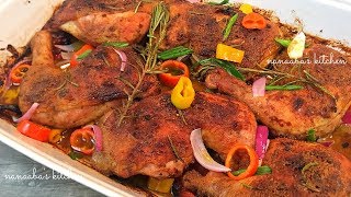 How to make the ULTIMATE OVen BAKeD CHicKeN✔ [upl. by Ssirk]