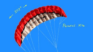 Parafoil Kite 102 inches 25 m of wing span  great fun [upl. by Leesa]