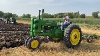 John Deere G 620 720 Diesel TwoCylinder Sound Plowing Hitterdal MN 2023 [upl. by Annael256]