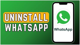 How To Uninstall WhatsApp On iPhone 2024 [upl. by Smada]