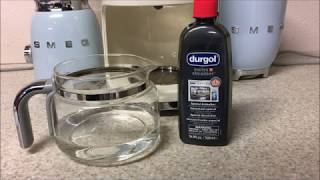 How to descale Smeg Drip Coffee Maker DCF01 and DCF02 Instruction  Tutorial [upl. by Aanas373]