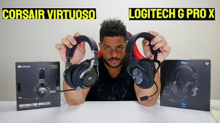 Logitech G Pro X vs Corsair Virtuoso Comparación [upl. by Grove132]