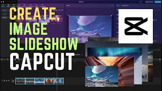 Create Simple Slide Show Image in Capcut on Mac OS 2023 [upl. by Esenaj315]