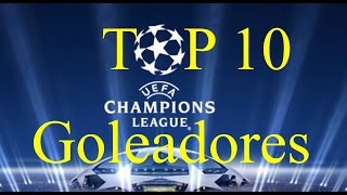 Top 10  Máximos goleadores historicos de la champions league [upl. by Marissa]