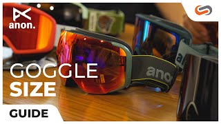 The ULTIMATE Anon Snow Goggles SIZE GUIDE  SportRx [upl. by Peonir369]