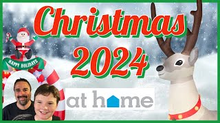 AT HOME Christmas 2024 Shopping Walkthrough New Holiday Decor Shop With Me [upl. by Rudolf]