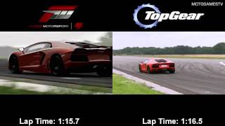 Forza Motorsport 4 vs Top Gear  Lamborghini Aventador LP7004 [upl. by Nich856]