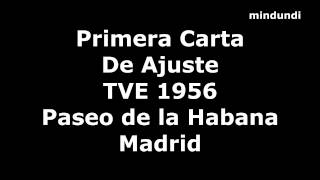 1956 Primera Carta de Ajuste de TVE Televisión Española Paseo de la Habana Madrid España [upl. by Necyrb204]