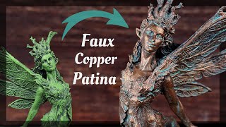 How To Faux Copper Patina  MY FIRST YOUTUBE VIDEO [upl. by Crellen]