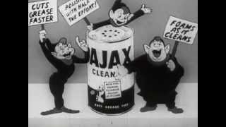 Old Ajax Cleaner Commercial The Foaming Cleanser Song [upl. by Reema]