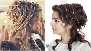 A Grecian Fantasy Hair Tutorial  Challenged By You [upl. by Euqinommod]