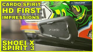 Cardo Spirit HD First Impressions  Shoei X Spirit 3X14 [upl. by Mirilla]